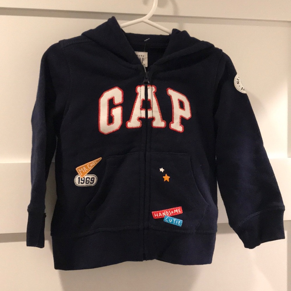 New with tags Gap hooded zip sweatshirt in navy
